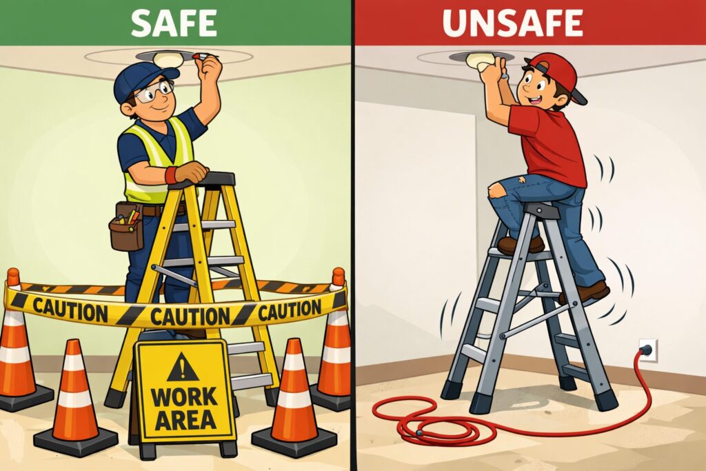 Unsafe contractors are a risk to themselves and your business. It is your responsibility to take steps to appoint competent contractors