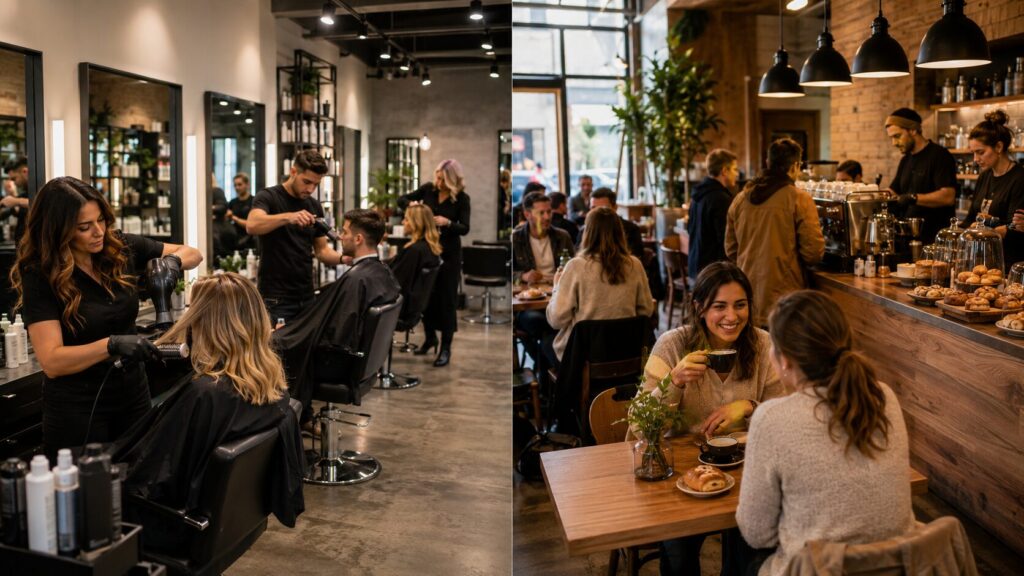 hairdresser health and safety, Cafe health and safety